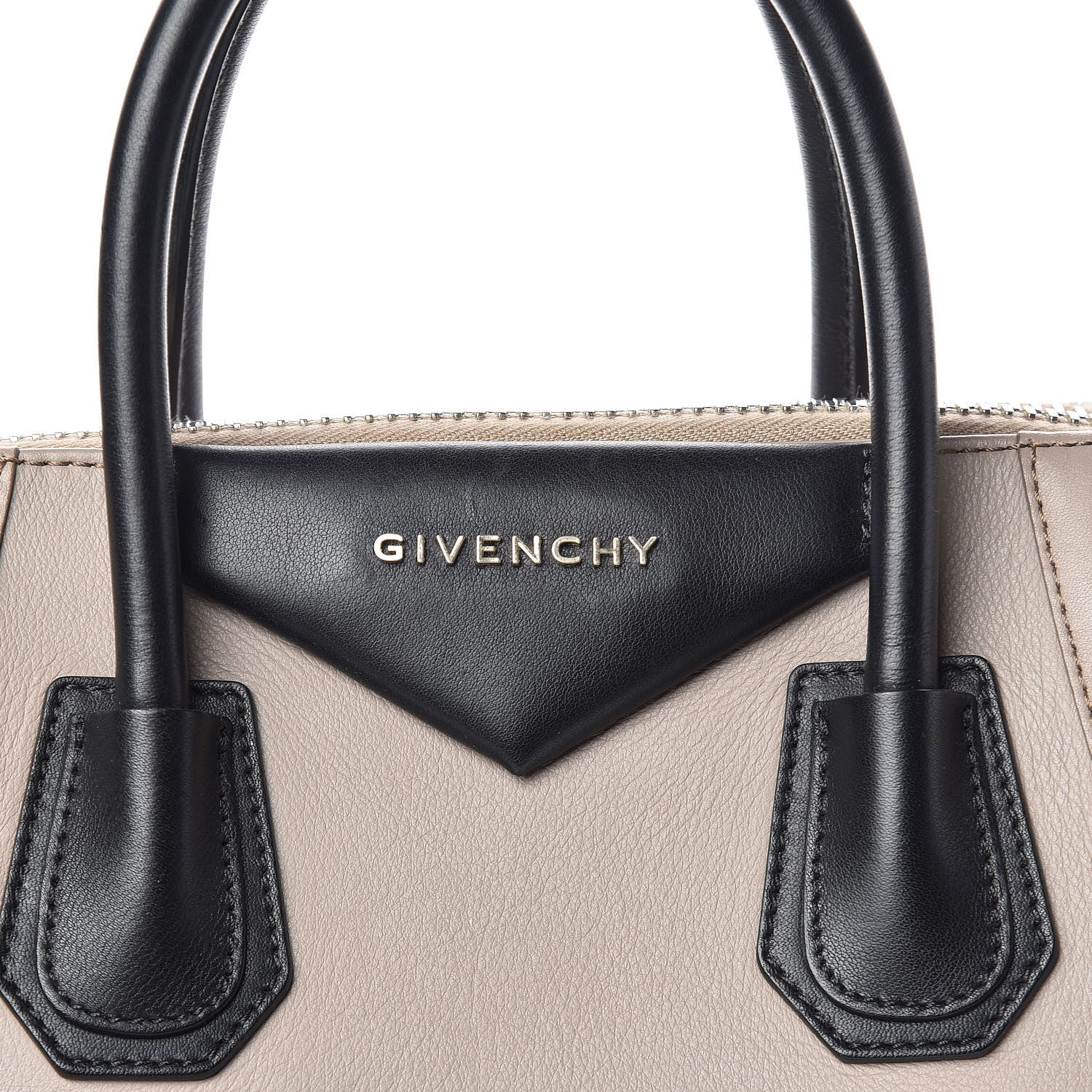 Givenchy Calfskin Small Tri-Color Antigona Beige Black White 11 of 11
