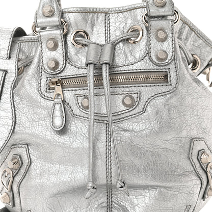 Balenciaga Agneau Giant 12 Silver Hardware Mini Pompon Gris Aluminum 8 of 11