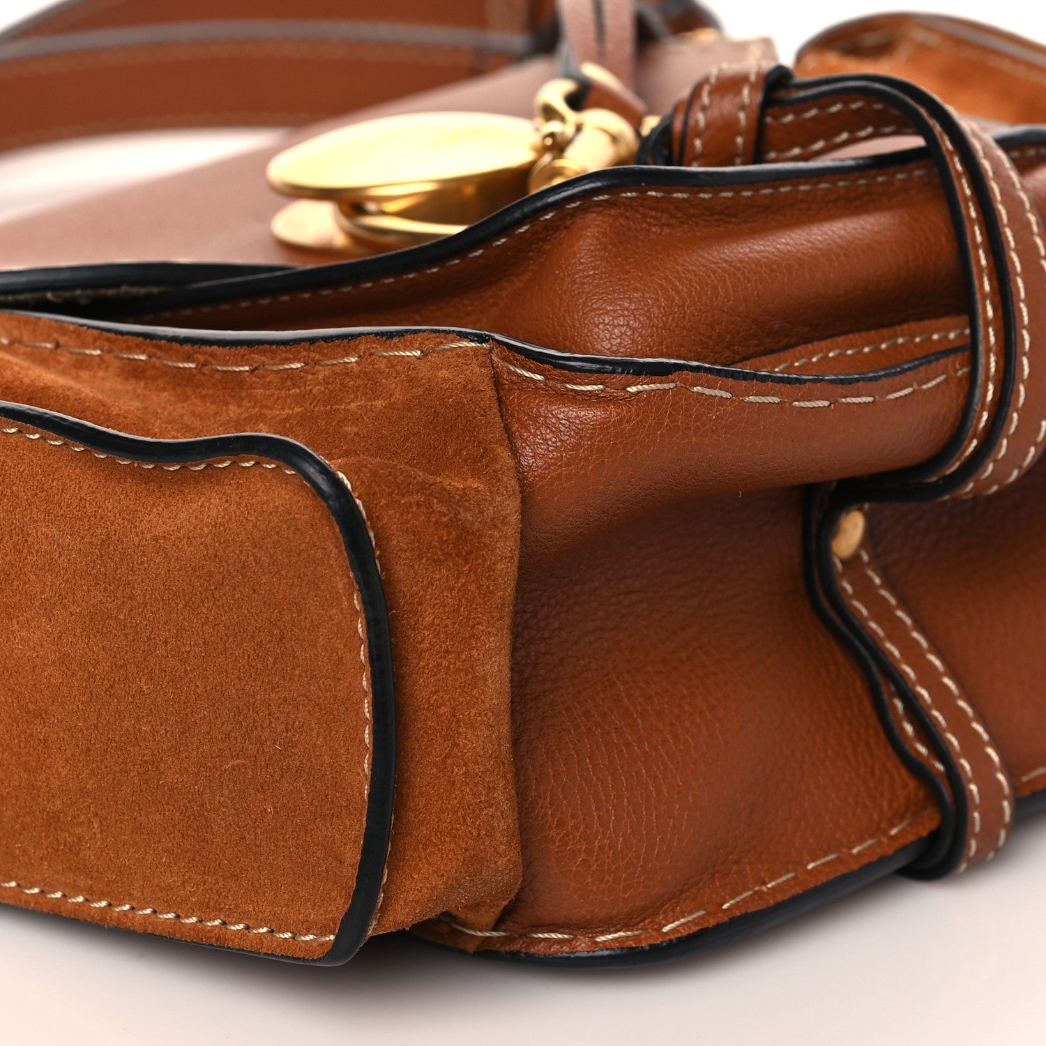 Chloe Calfskin Suede Small Jodie Camera Bag Caramel 8 of 9