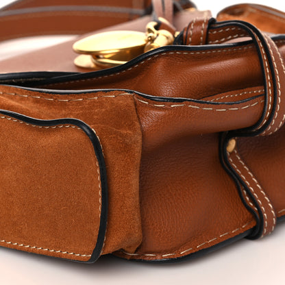 Chloe Calfskin Suede Small Jodie Camera Bag Caramel 8 of 9