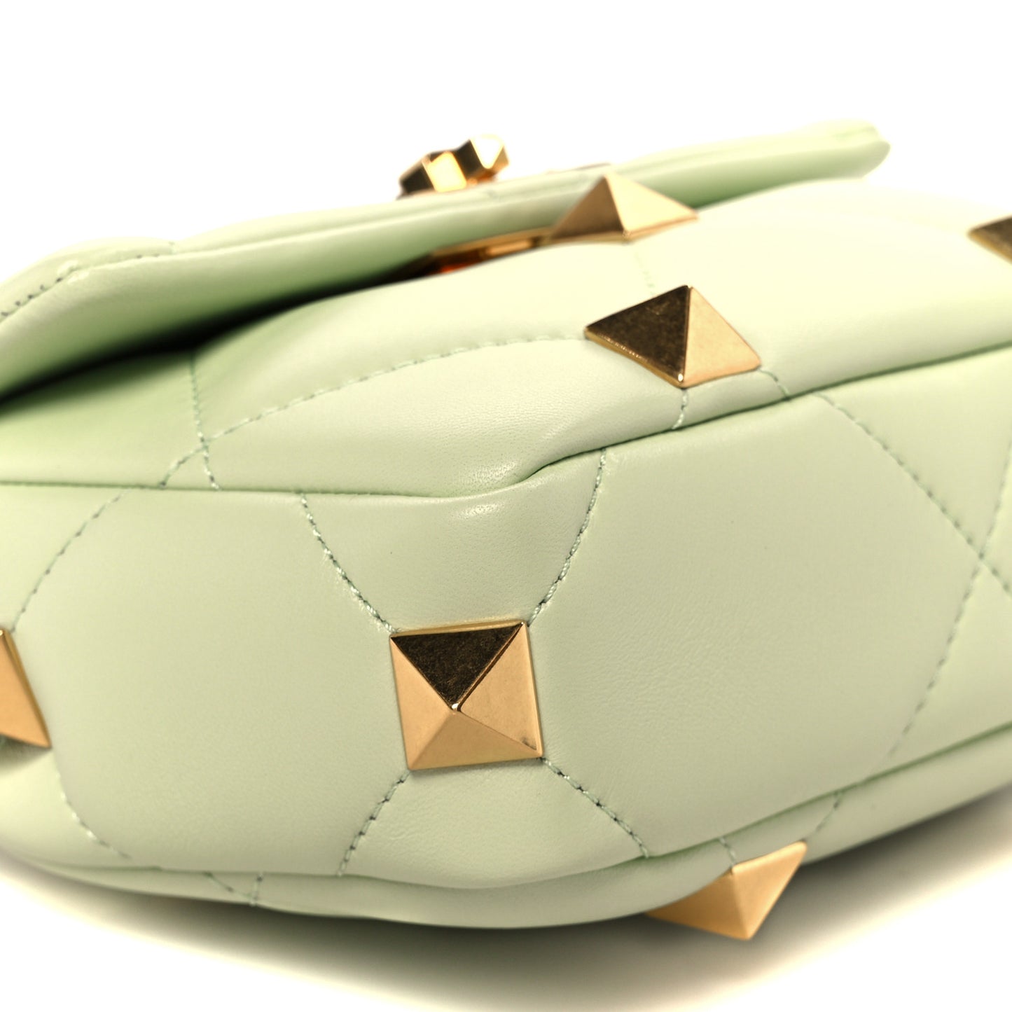 Nappa Small Roman Stud Shoulder Bag Ambrosia