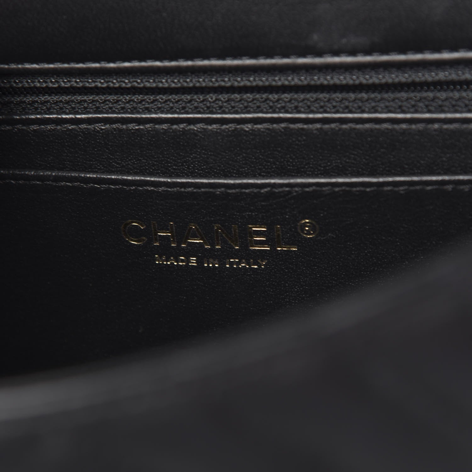 Chanel Lambskin Reverse Chevron Quilted Round Top Handle Flap Black 6 of 10