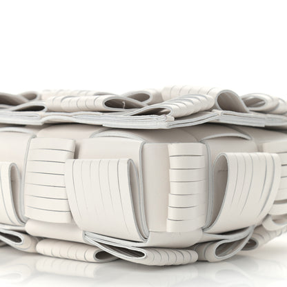 Bottega Veneta Nappa Maxi Intrecciato Fringed Cassette Crossbody Bag White 10 of 10