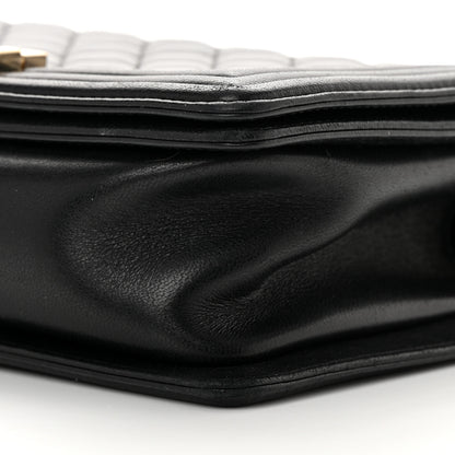 Chanel Lambskin Quilted Medium Boy Flap Black 10 of 15