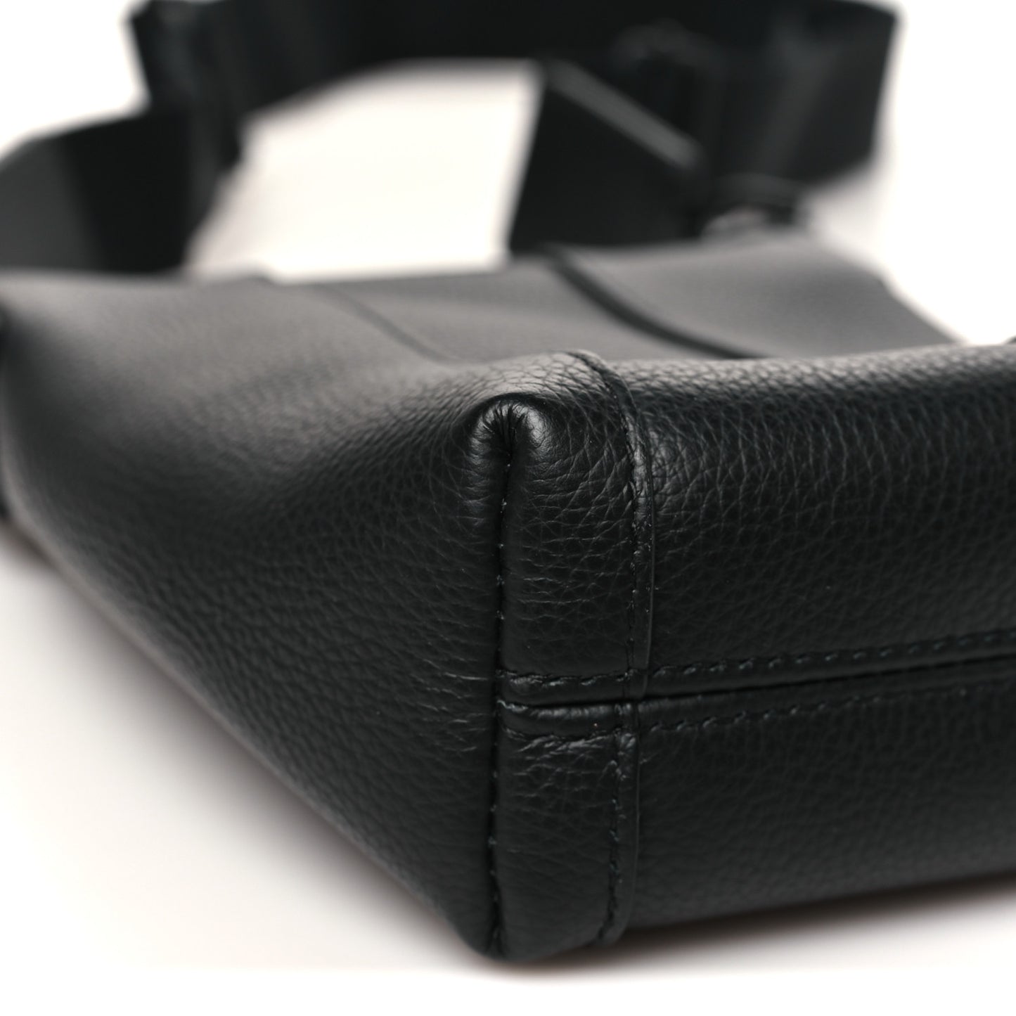 Calfskin Hourglass Phone Holder Bag Black