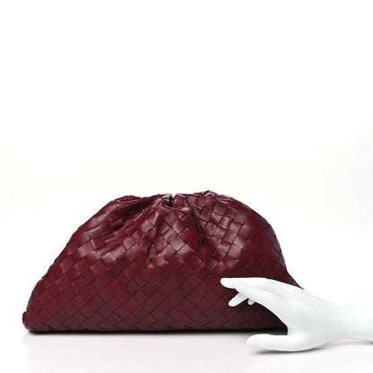 Bottega Veneta Nappa Maxi Intrecciato The Pouch Oversized Clutch Bordeaux 2 of 10