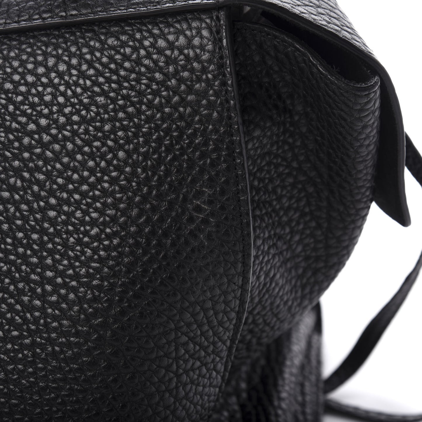 Bullhide Calfskin Medium Ring Bag Black