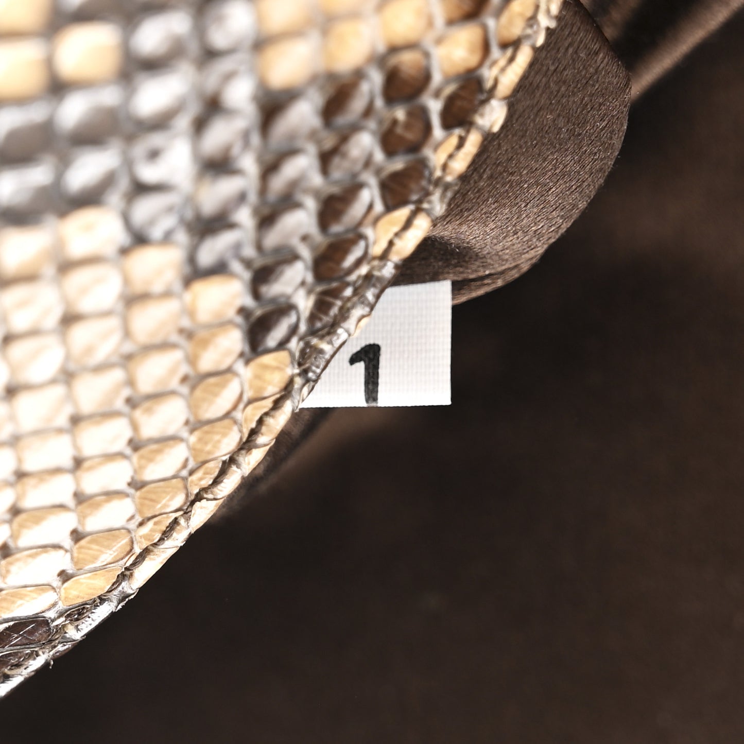 Snakeskin Trend Shoulder Bag Camello