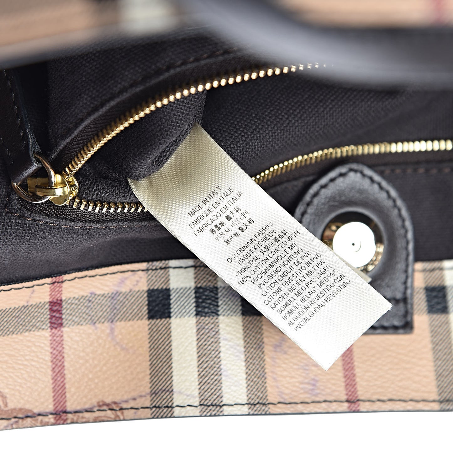 Haymarket Check Small Canterbury Tote Chocolate