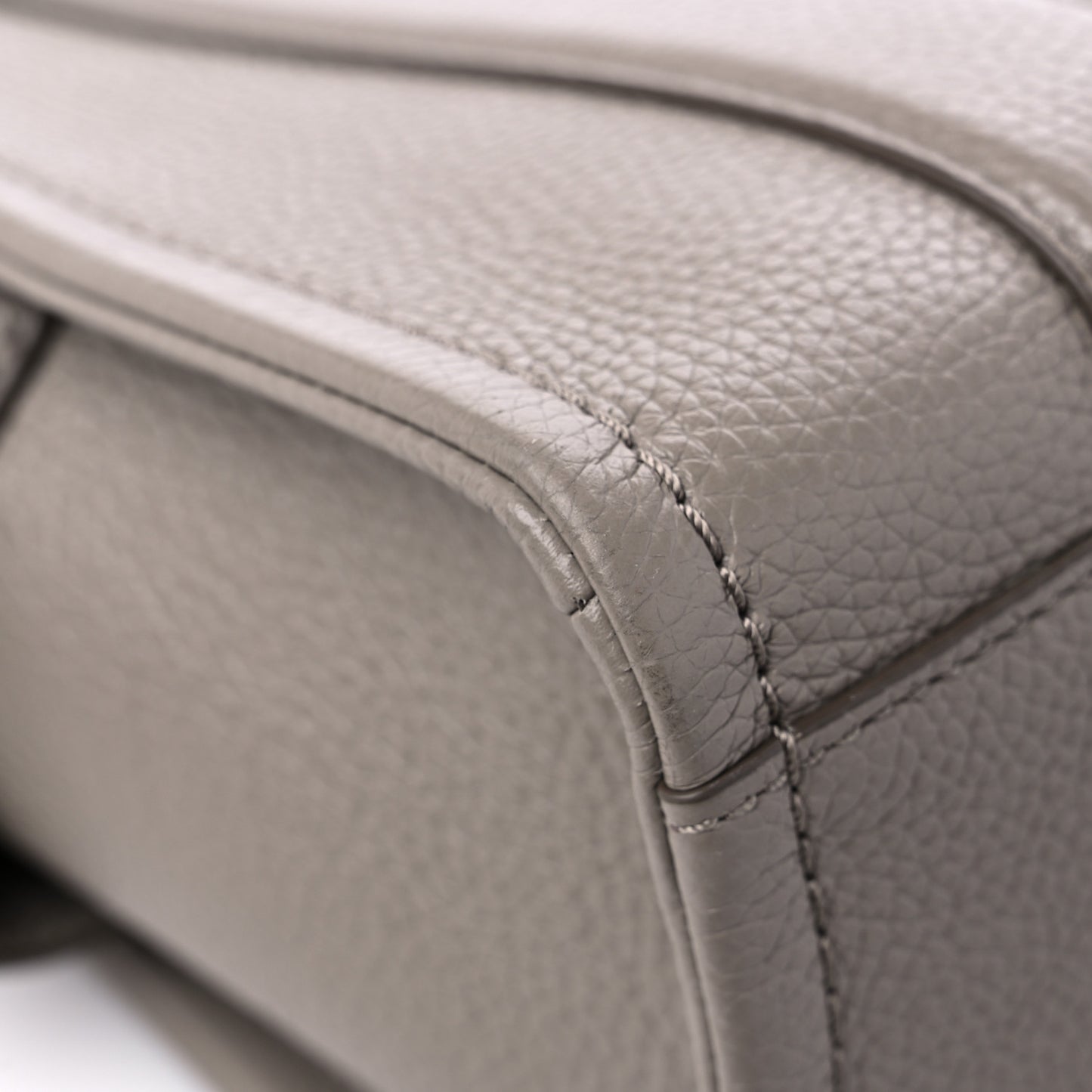 Grained Calfskin Small The Tote Bag Cement