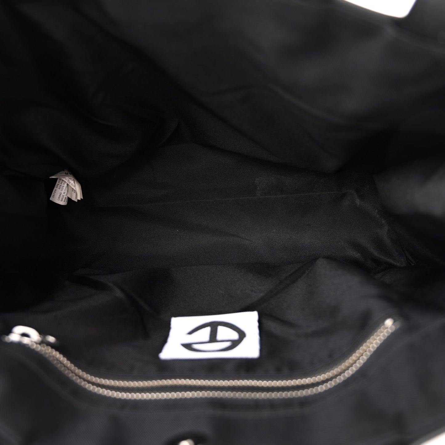 Vegan Leather Medium Shopping Bag Black