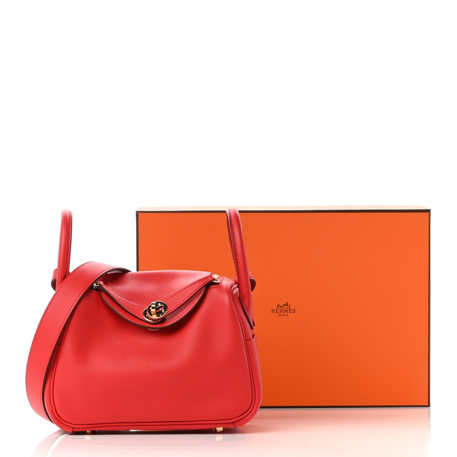 Hermes Swift Mini Lindy 20 Rouge De Coeur 10 of 10