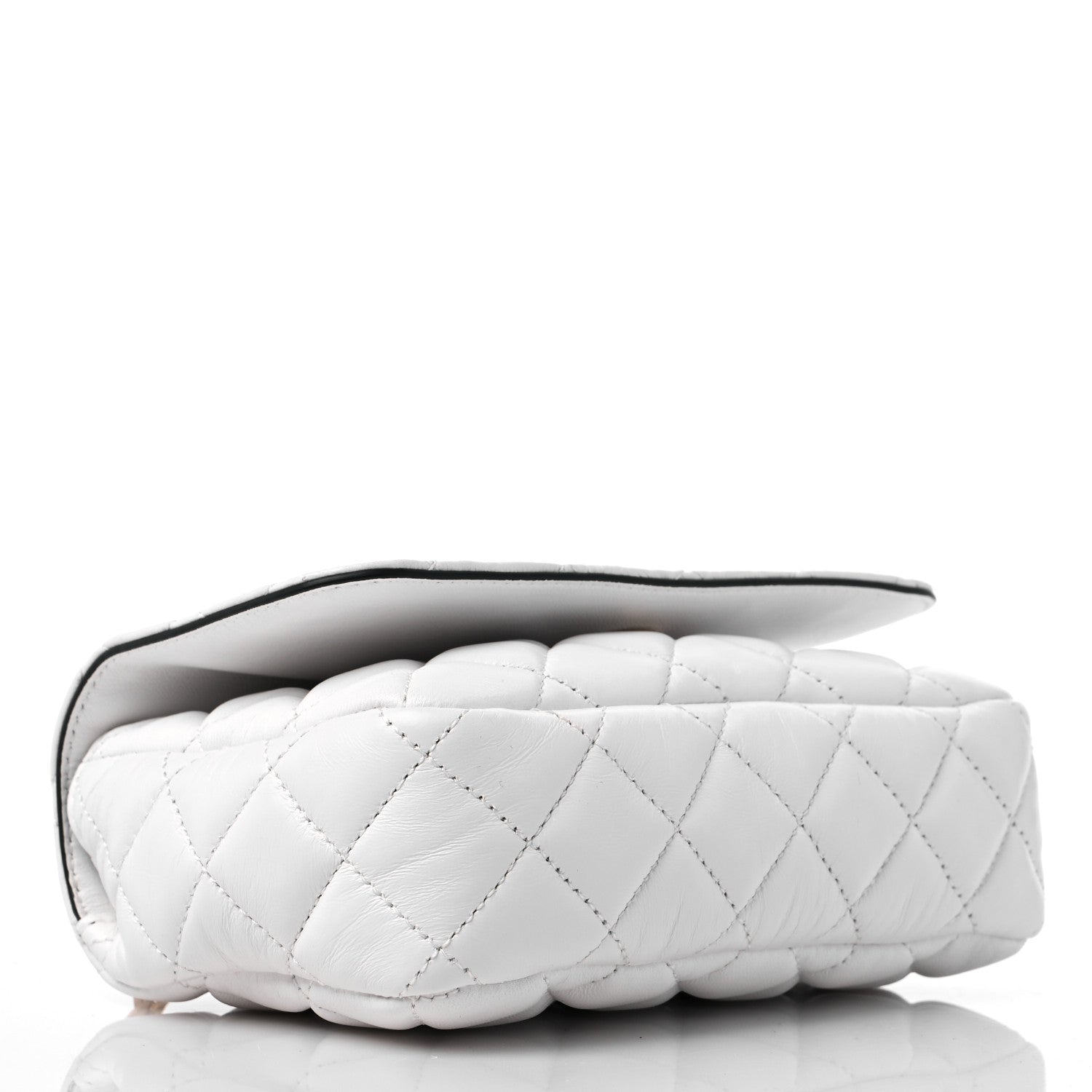 Versace Nappa Quilted Small Medusa Chain Crossbody White 4 of 9
