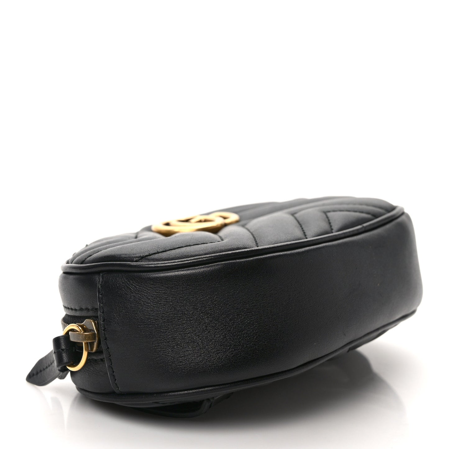 Calfskin Matelasse GG Marmont Belt Bag 95 38 Black