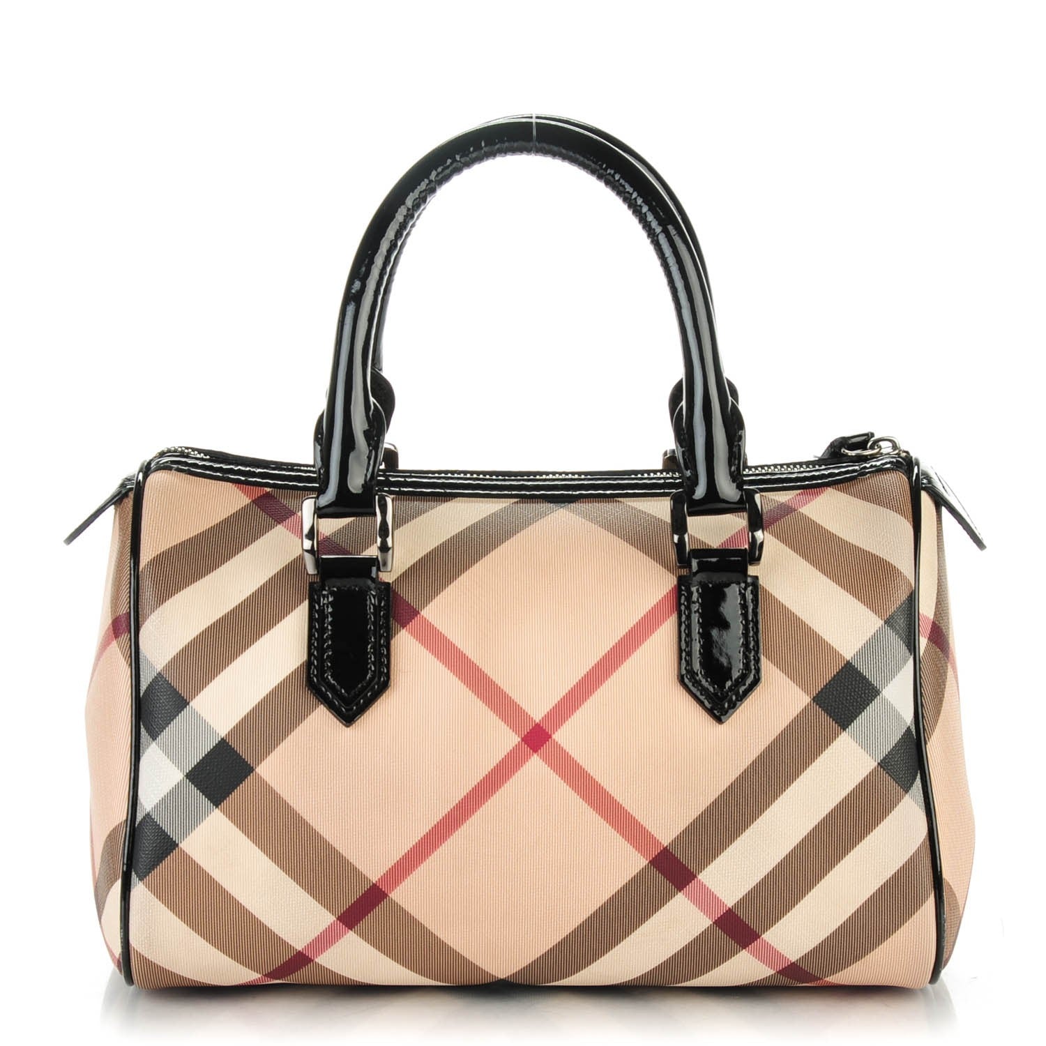Burberry Nova Check Small Chester Bowling Bag Black 1 of 8