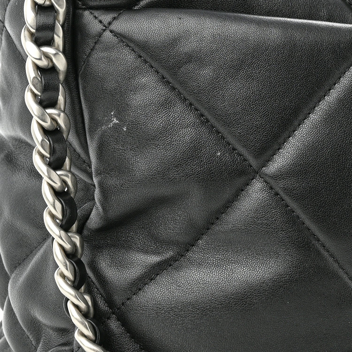 Chanel Lambskin Quilted Maxi Chanel 19 Flap Black 11 of 12