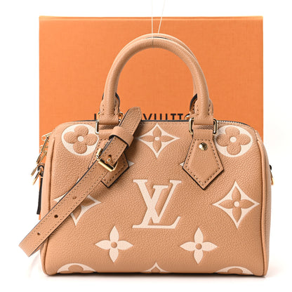 Louis Vuitton Empreinte Monogram Giant Speedy Bandouliere 20 Arizona Creme 10 of 10