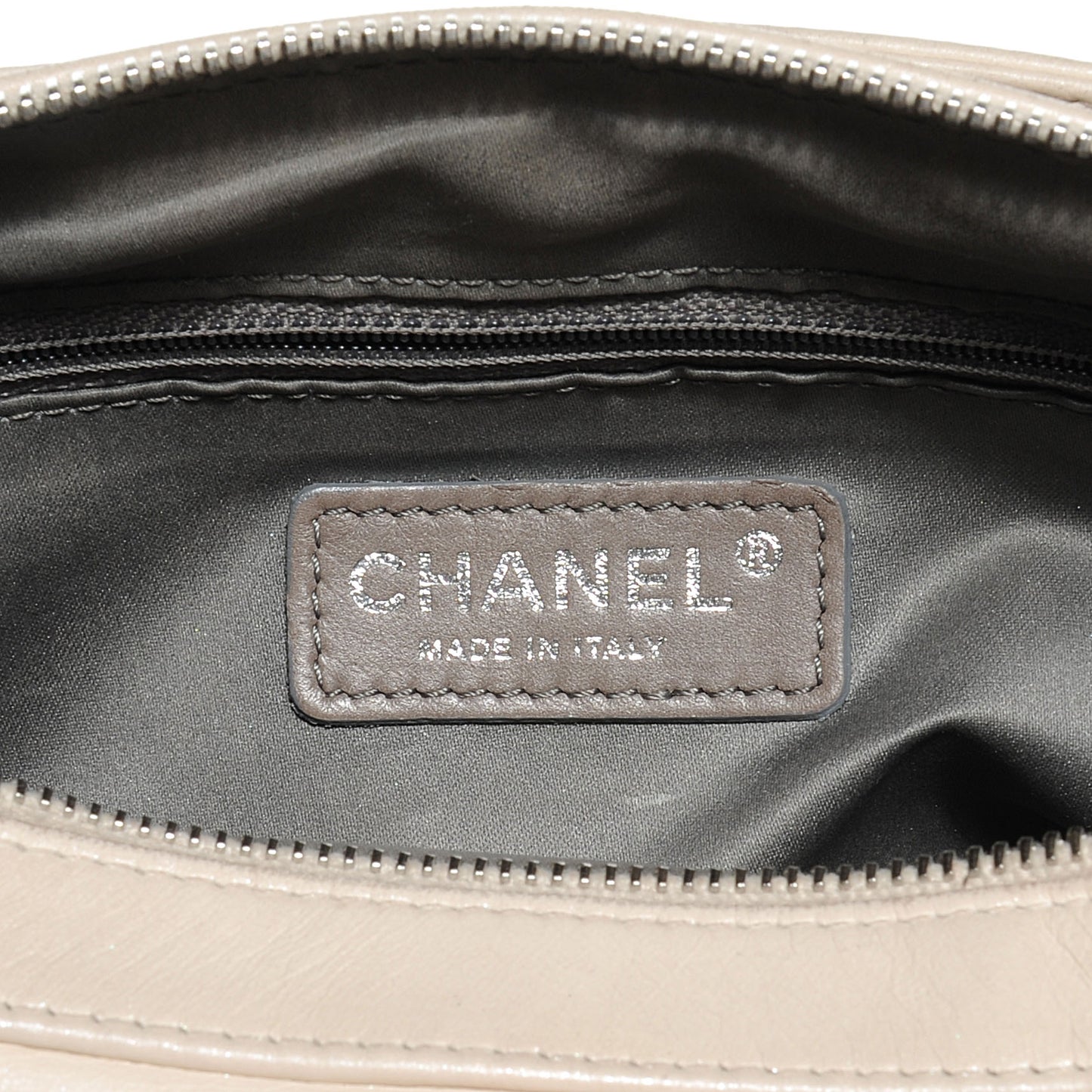 Lambskin LAX East West Shoulder Bag Ivory