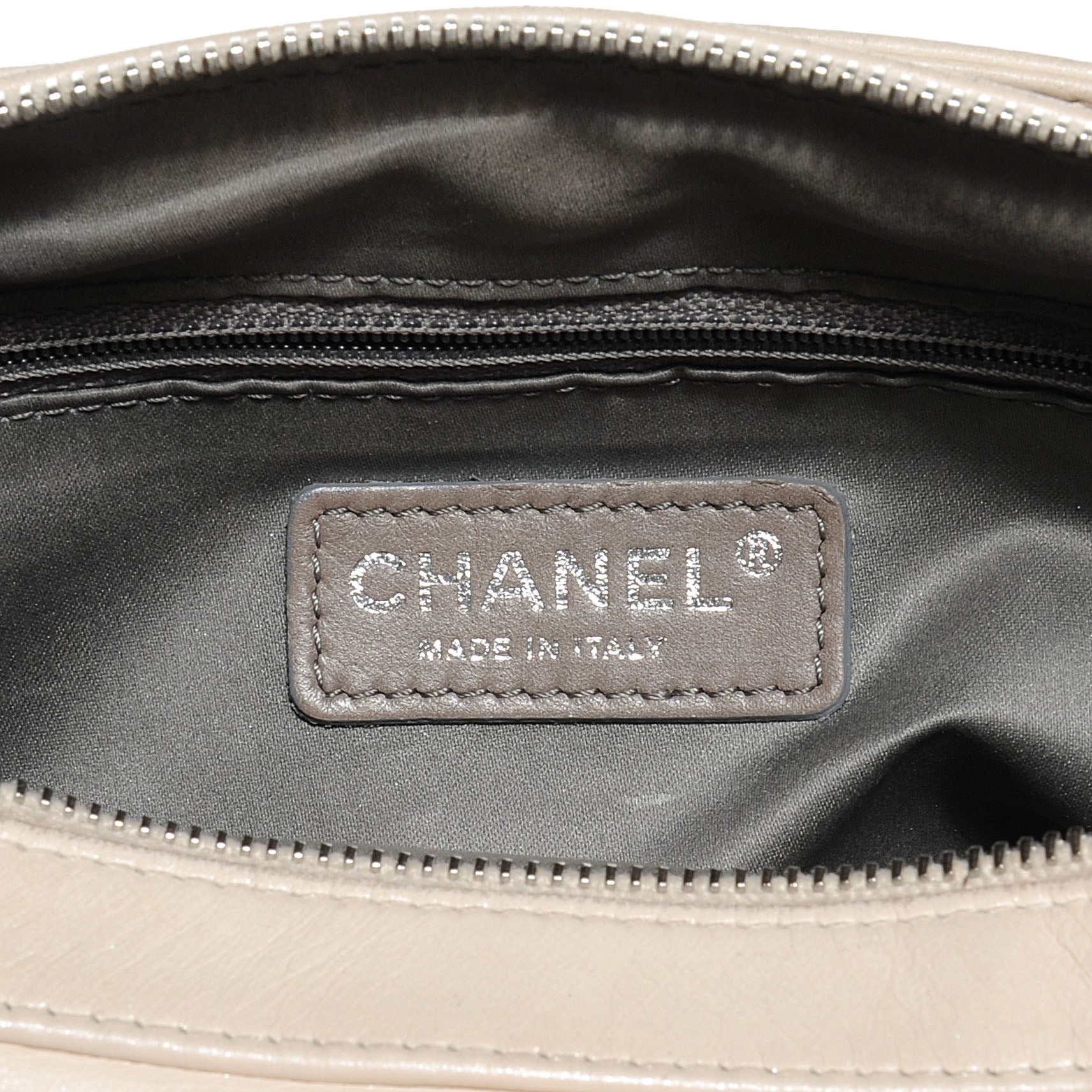 Chanel Lambskin LAX East West Shoulder Bag Ivory 6 of 7