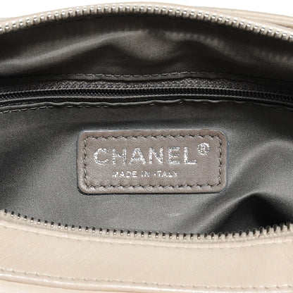 Chanel Lambskin LAX East West Shoulder Bag Ivory 6 of 7