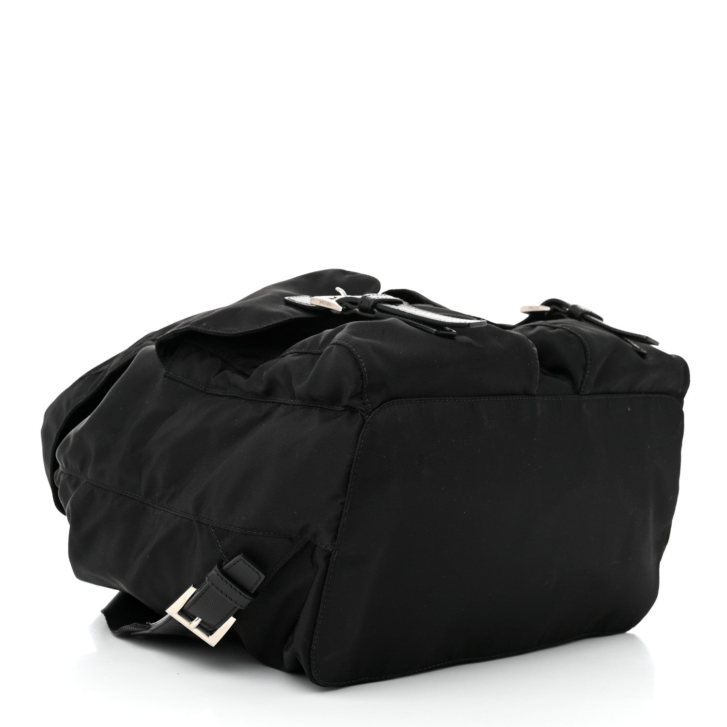 Prada Tessuto Nylon Saffiano Medium Backpack Black 4 of 10