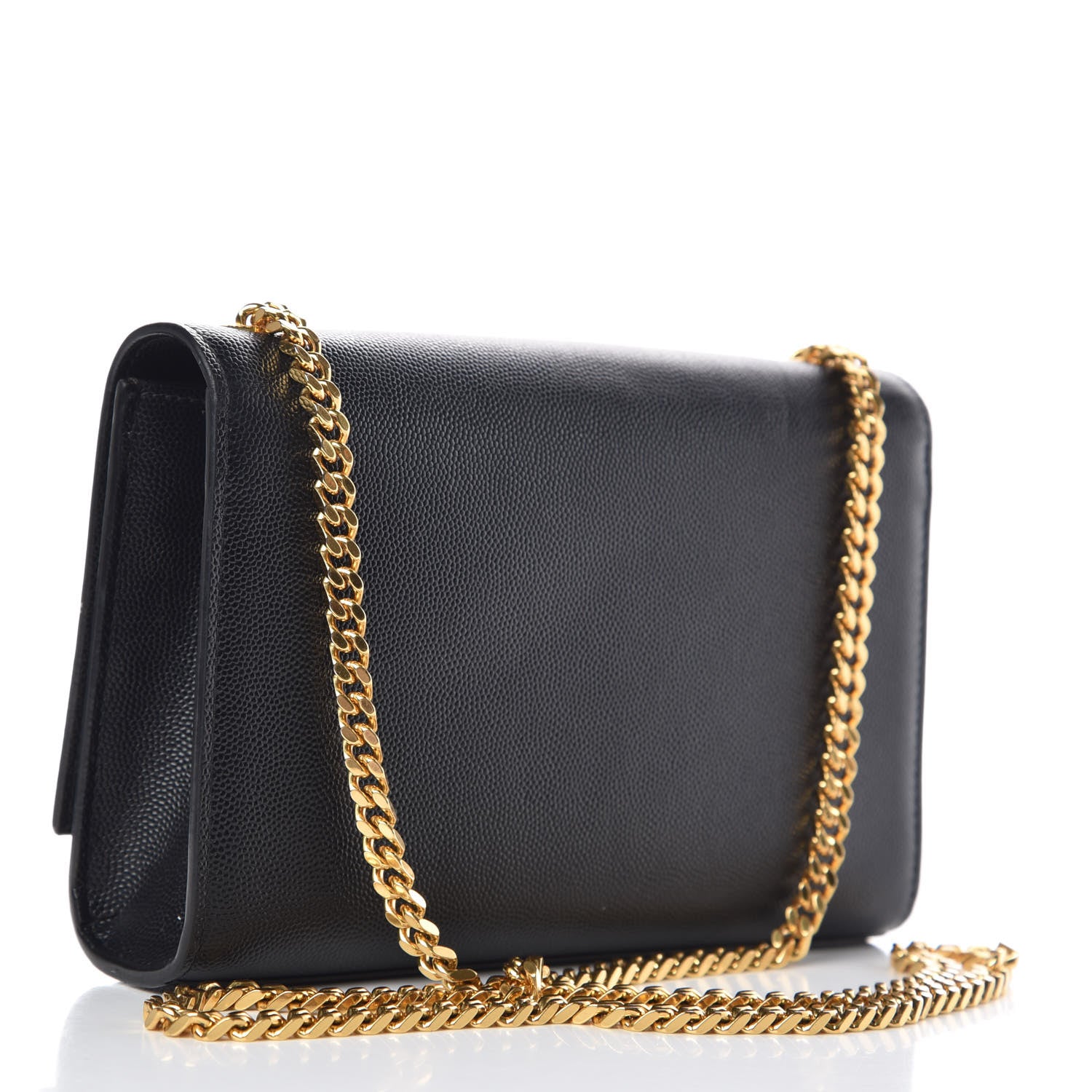 Saint Laurent Grain De Poudre Small Monogram Kate Satchel Black 3 of 16