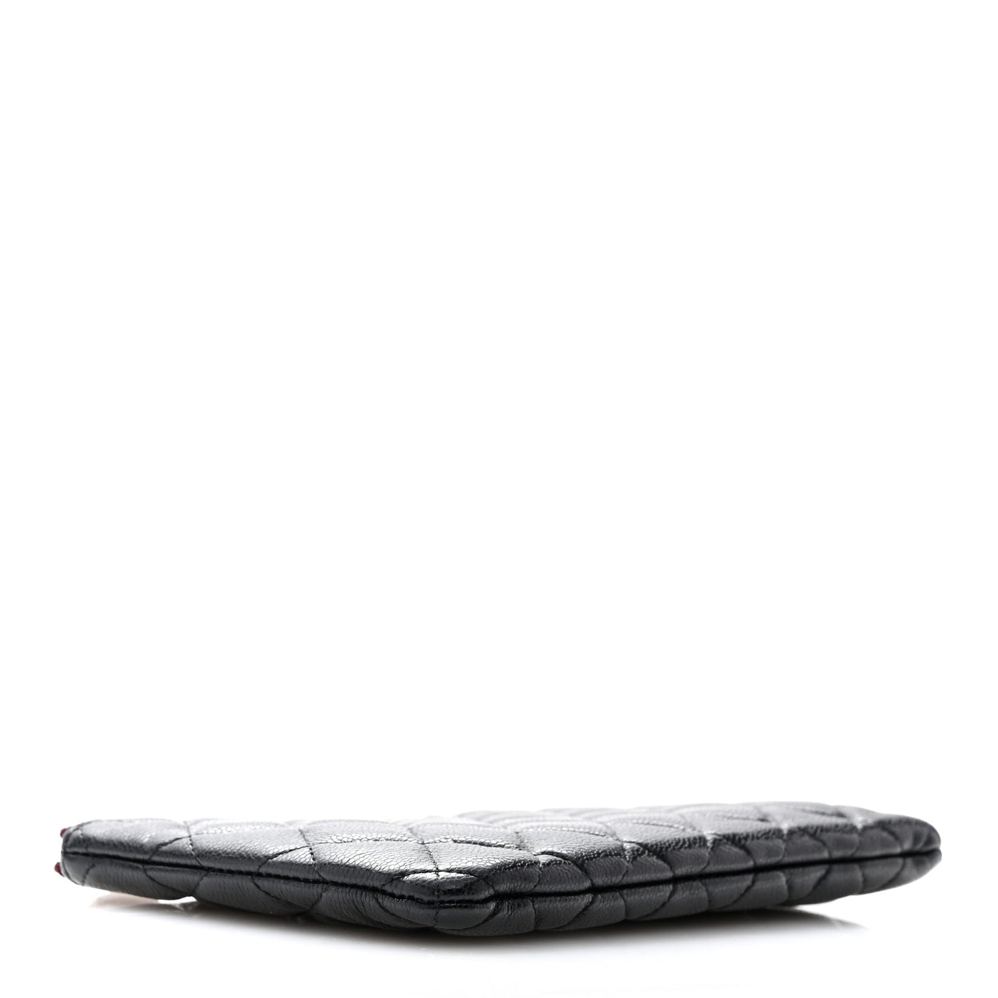Caviar Quilted Cosmetic Case Black