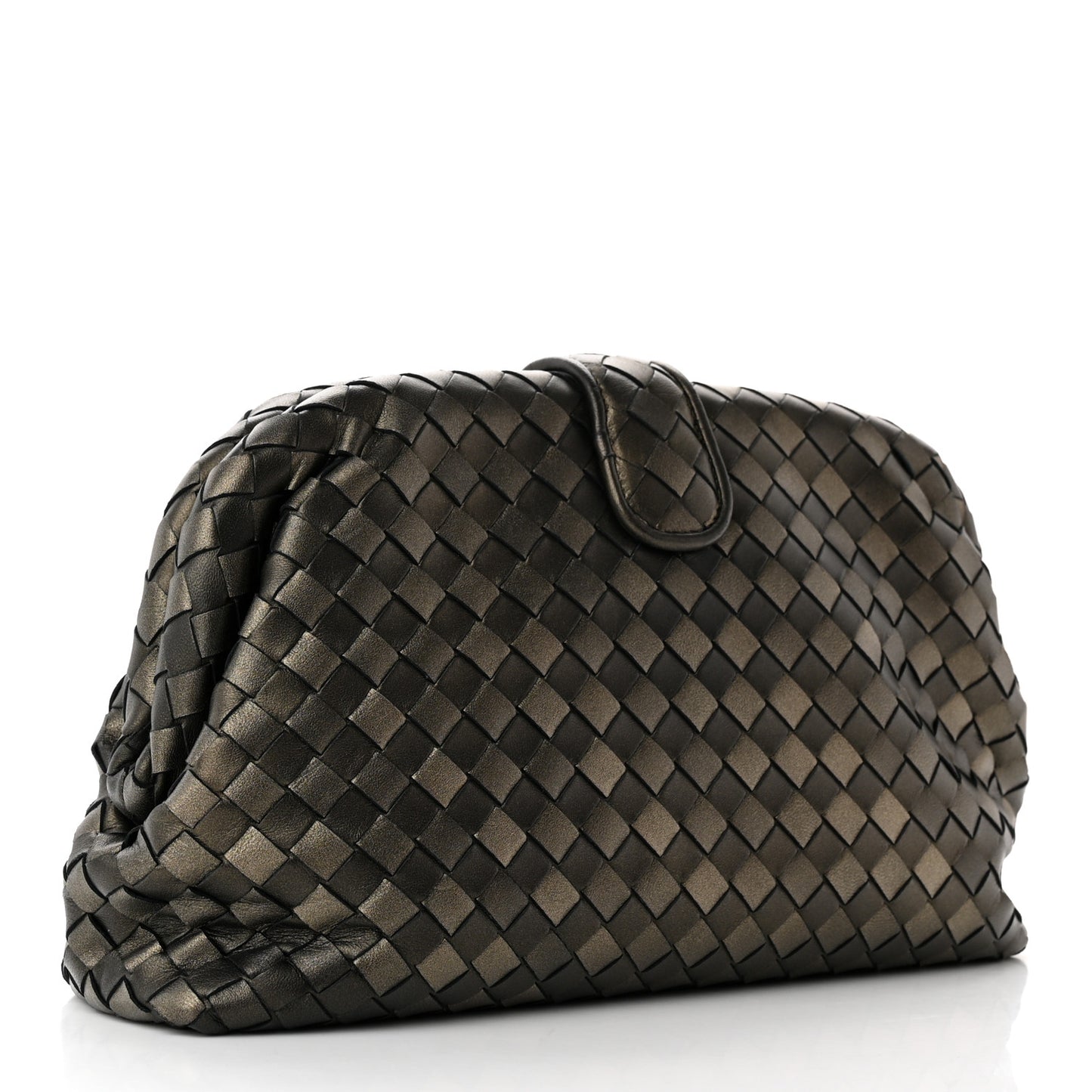 Nappa Intrecciato The Lauren 1980 Clutch Platinum