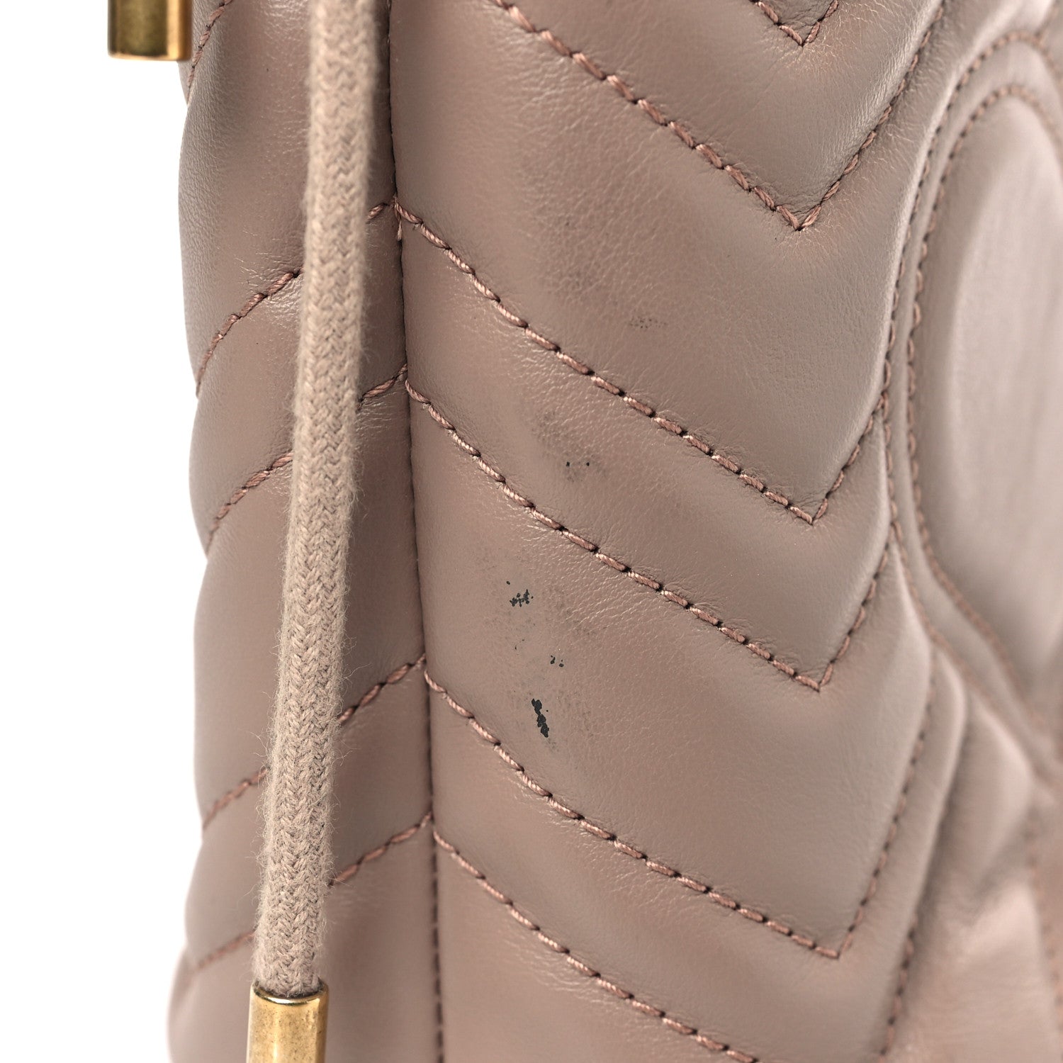 Gucci Calfskin Matelasse Mini GG Marmont 2.0 Bucket Bag Porcelain Rose 10 of 10