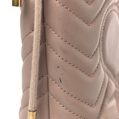 Gucci Calfskin Matelasse Mini GG Marmont 2.0 Bucket Bag Porcelain Rose 10 of 10