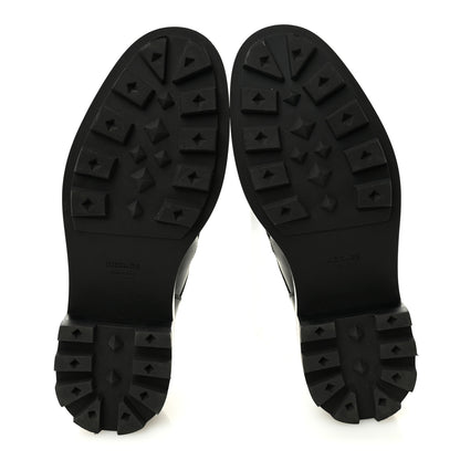 Hermes Glossed Calfskin First Oxford 38 Black 6 of 10