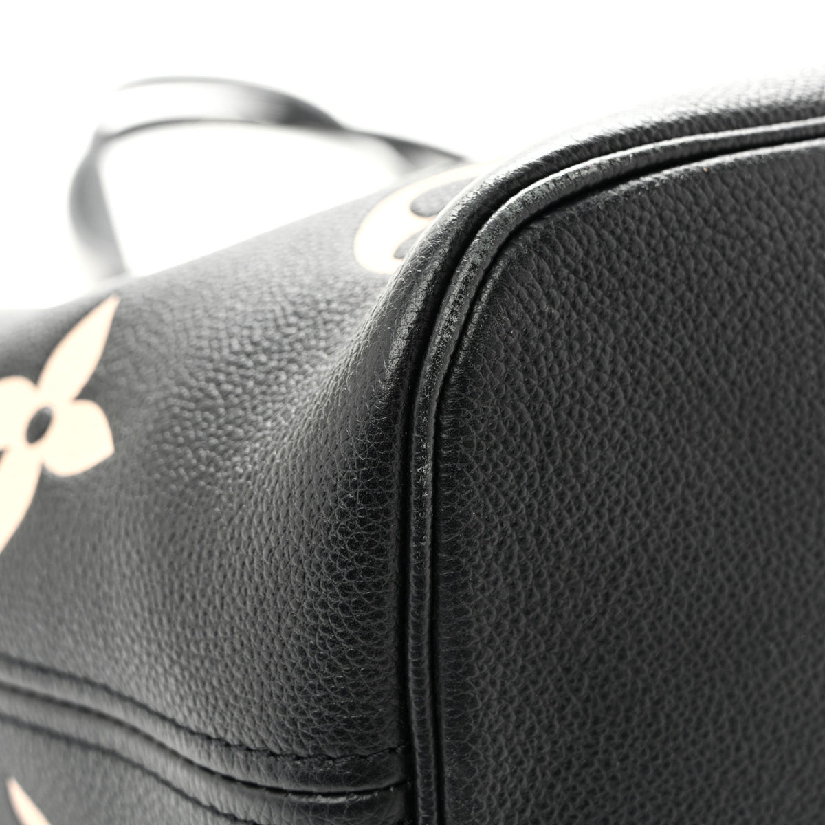 Louis Vuitton Empreinte Monogram Giant Neverfull MM Black Beige 11 of 13