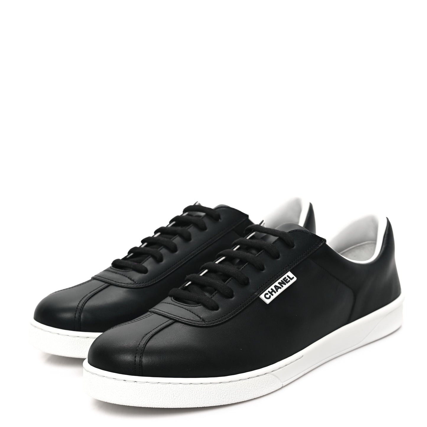 Calfskin CC Mens Sneakers 46 Black