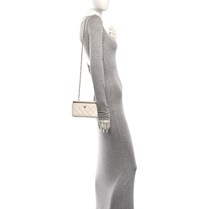 Chanel Caviar Quilted Small Vanity Case With Chain White 2 of 10