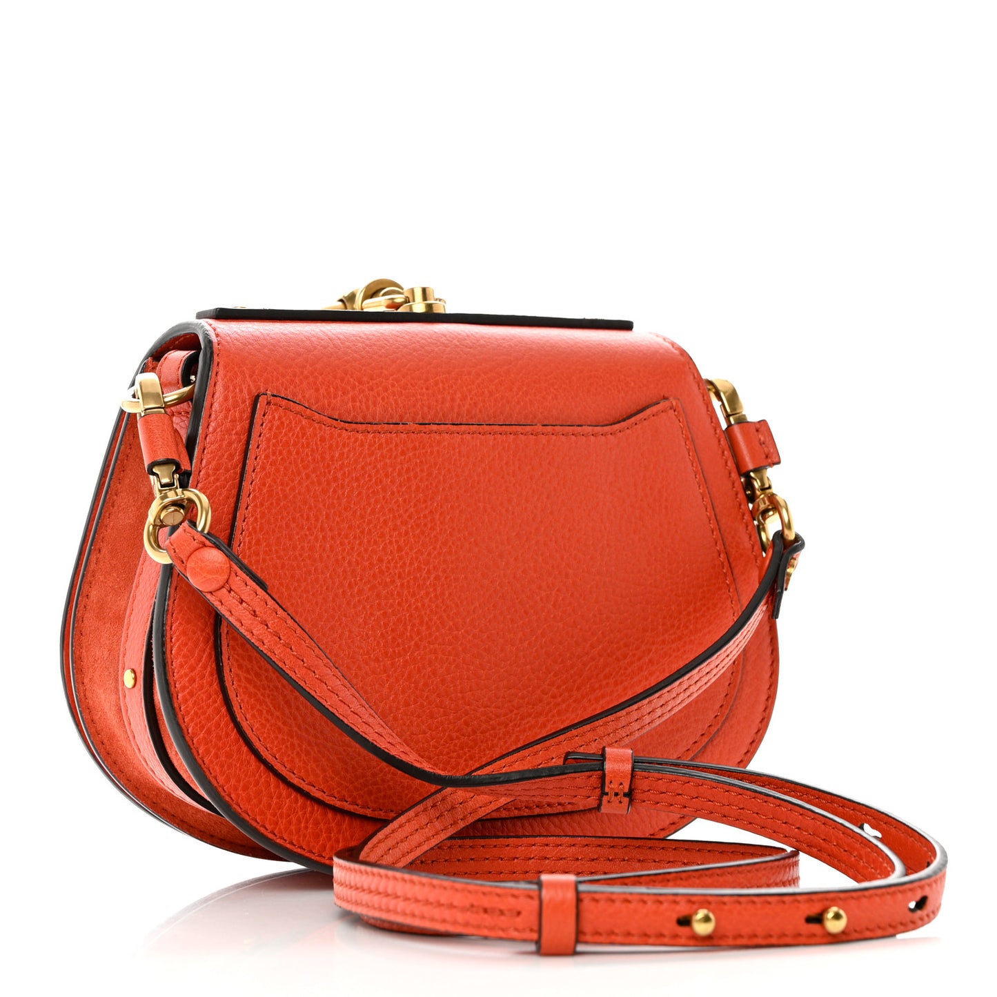 Calfskin Small Nile Bracelet Bag Earthy Red