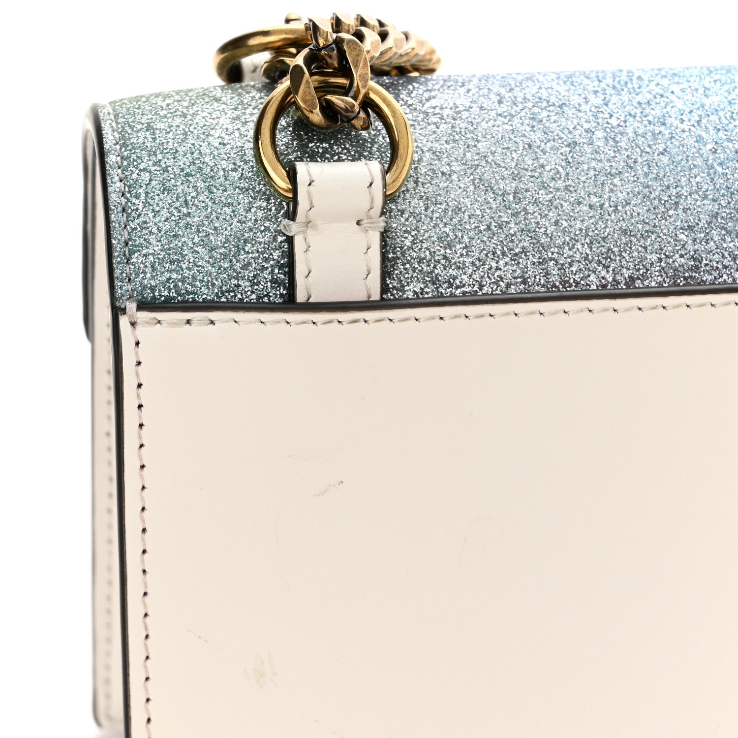 Christian Louboutin Glitter Calfskin Elisa Mini Shoulder Bag Multicolor Snow 11 of 13