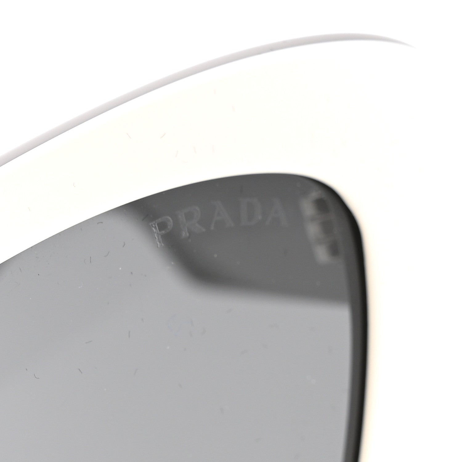Prada Acetate Sunglasses SPR 13Y White Black 7 of 8