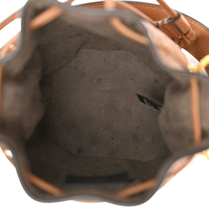 Fendi Vitello Cristallo Nature F is Fendi FF 1974 Embossed Mini Mon Tresor Bucket Bag Cuoio 5 of 14