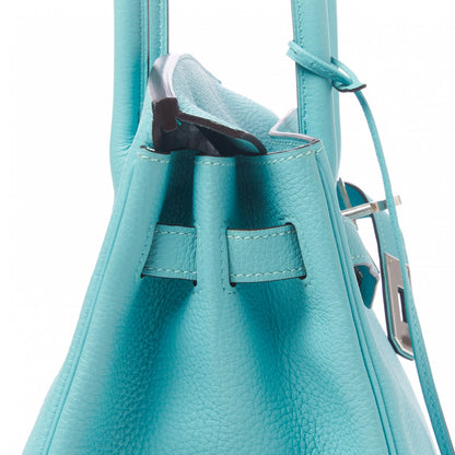 Hermes Togo Birkin 30 Bleu Atoll 12 of 29