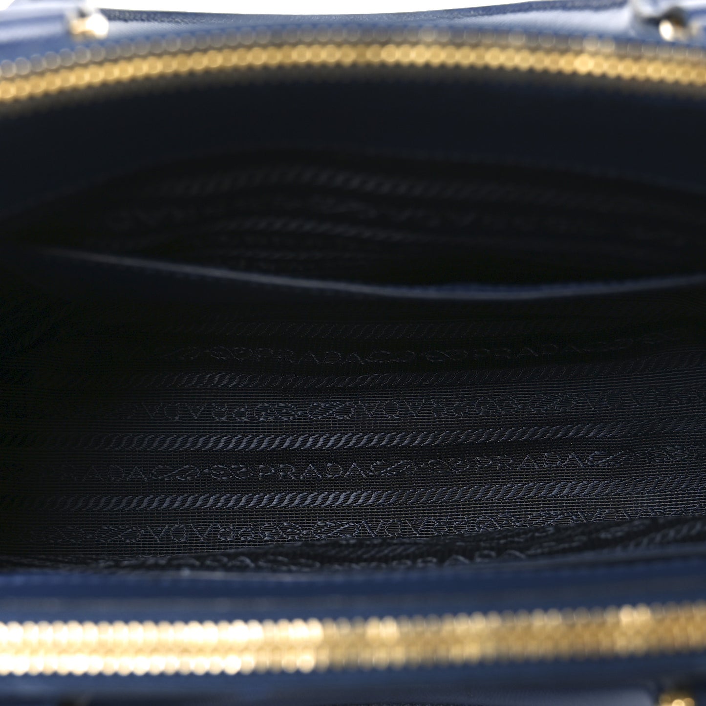 Saffiano Lux Mini Galleria Double Zip Tote Bluette