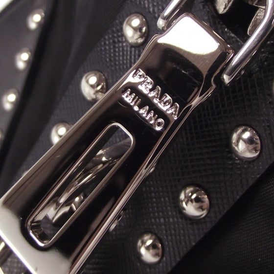 Prada Nylon Studded Doctor Bag 10 of 10