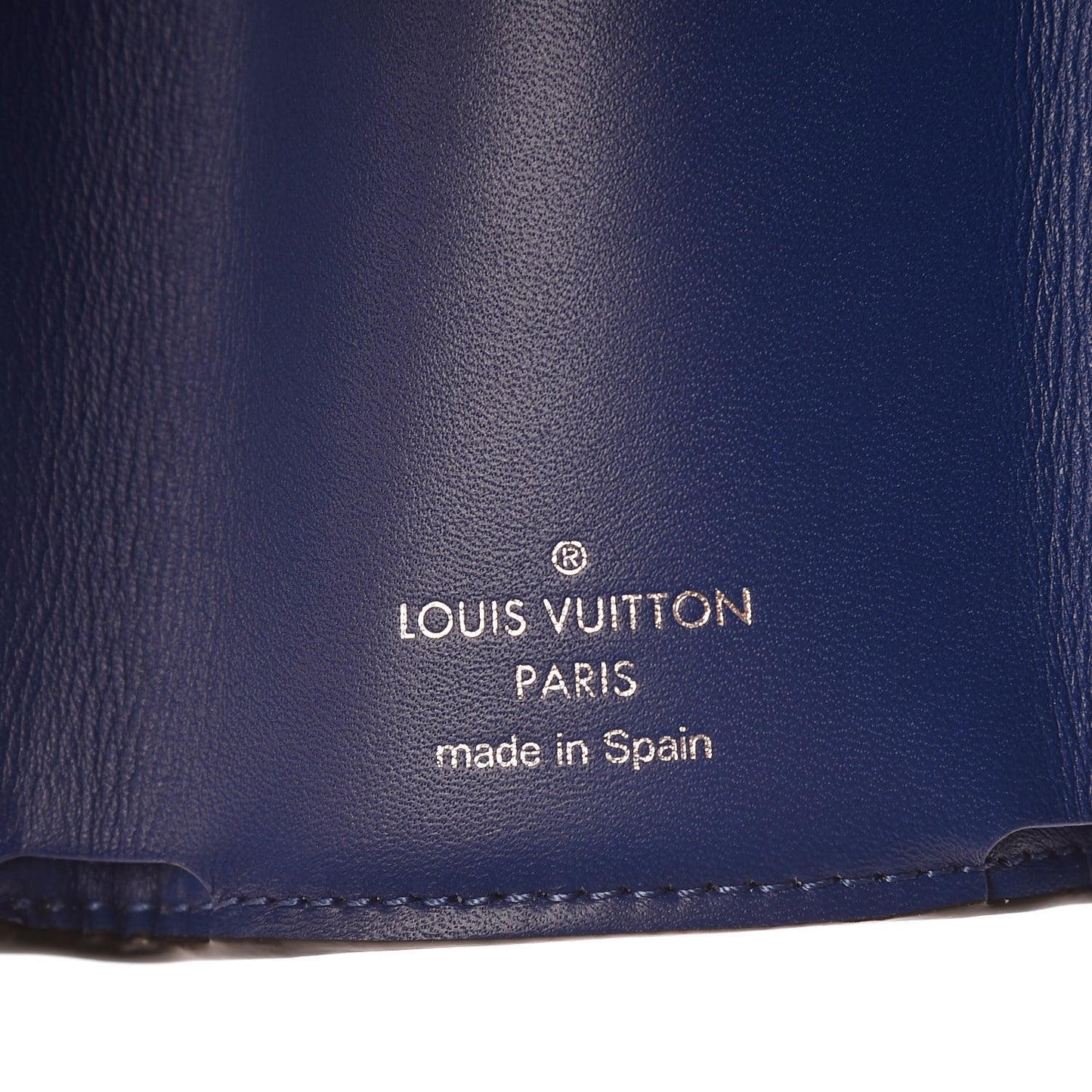 Monogram Taiga Discovery Compact Wallet Cobalt