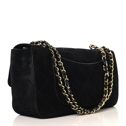 Chanel Suede Calfskin Small Souplissimo Maxi Flap Black 6 of 21