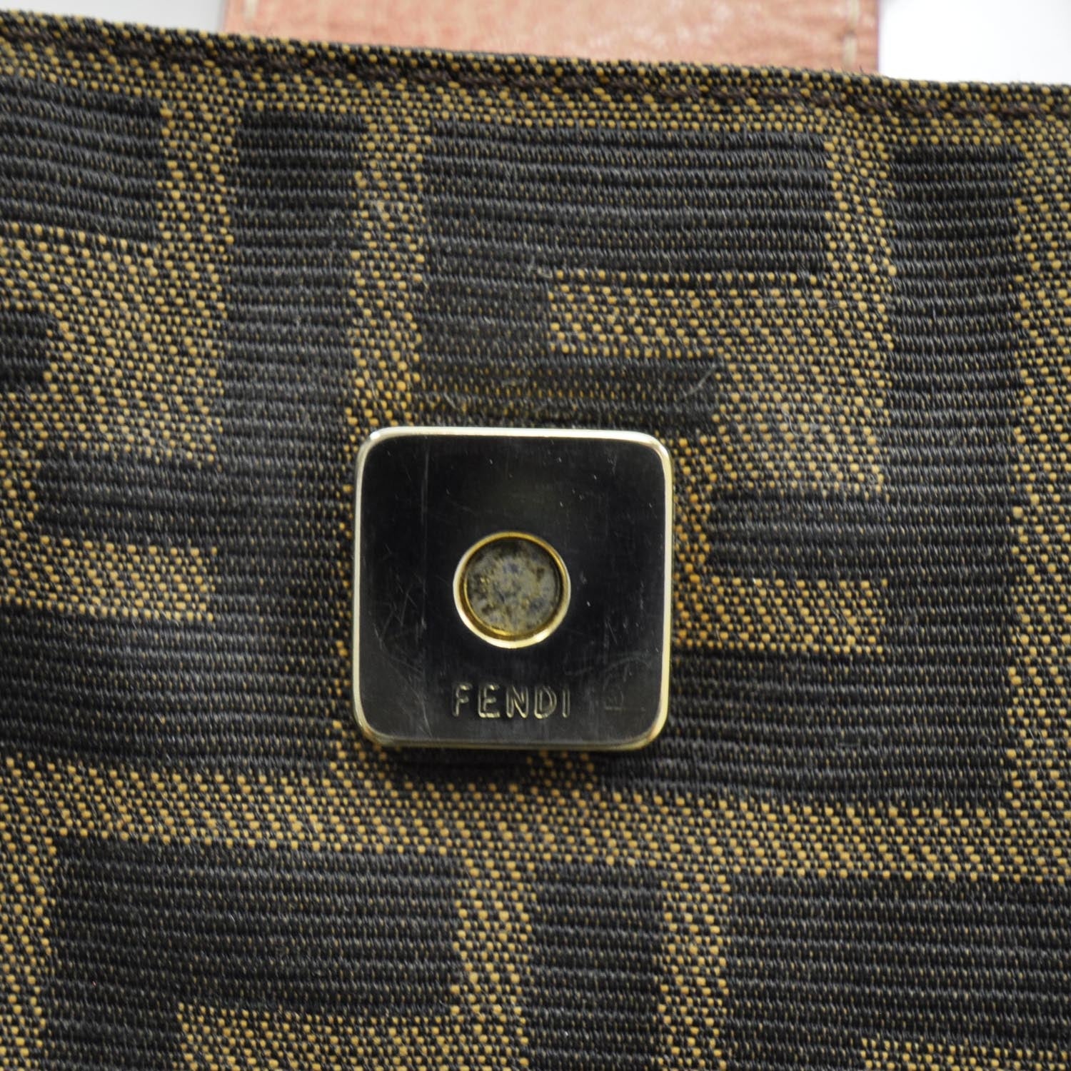 Fendi Zucca Small Shoulder Bag Tobacco Tan 11 of 11