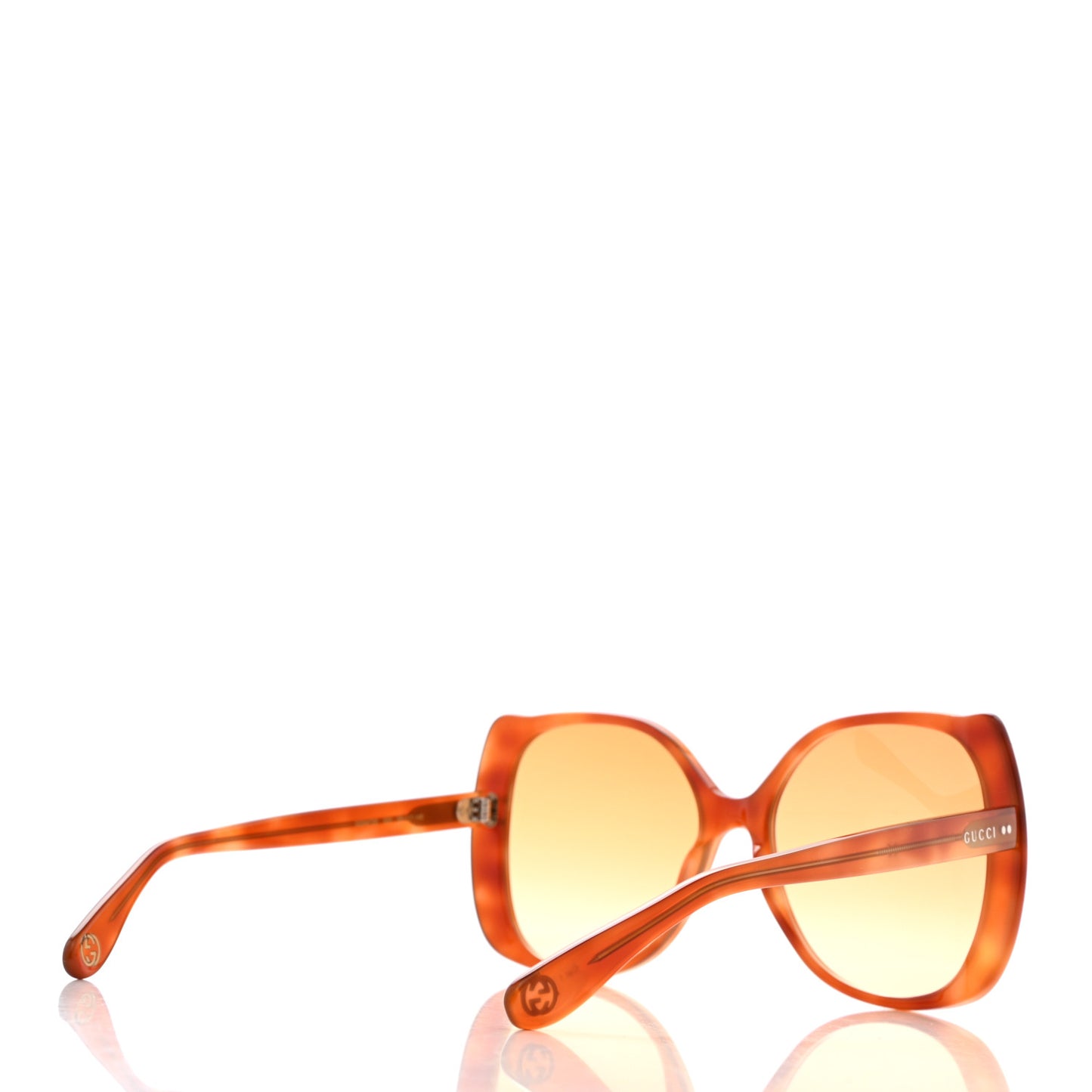 Acetate Sunglasses GG0472S Havana Orange
