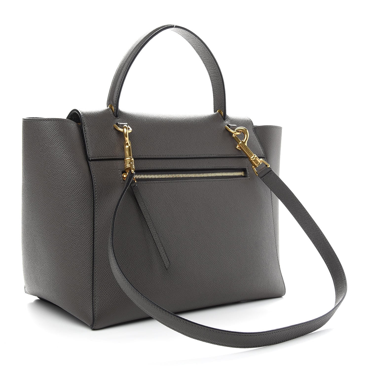 Celine Grained Calfskin Mini Belt Bag Grey 3 of 9