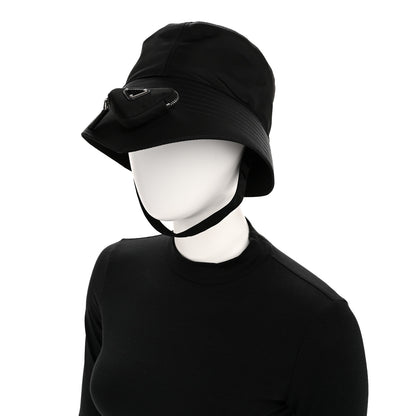 Prada Re-Nylon Mens Multifunctional Bucket Hat XXL Black 2 of 10