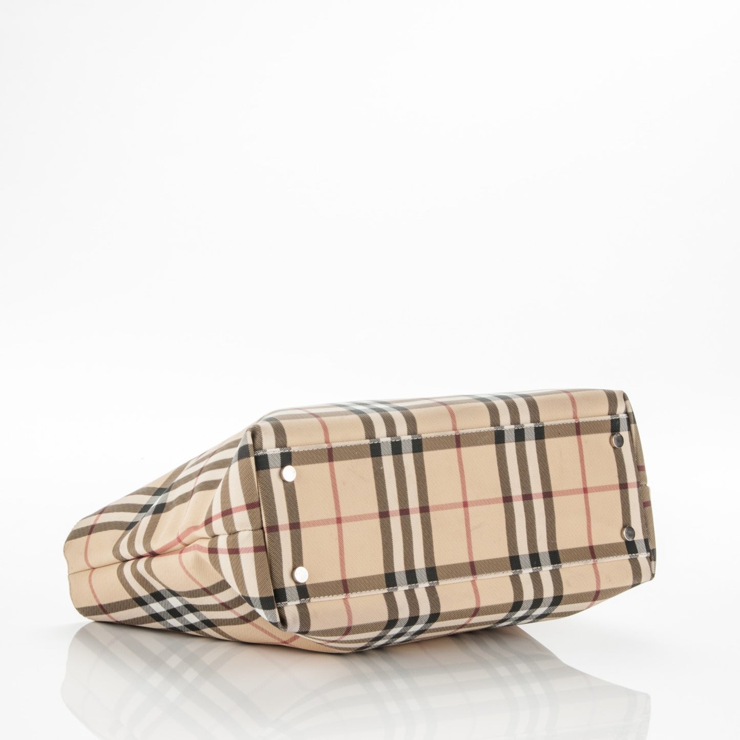 House Check Medium Tote Black