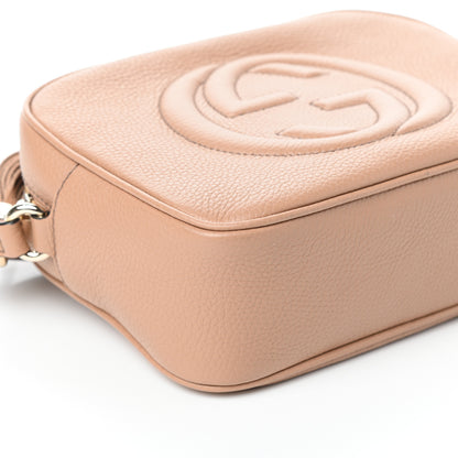 Gucci Pebbled Calfskin Small Soho Disco Bag Camelia 8 of 9