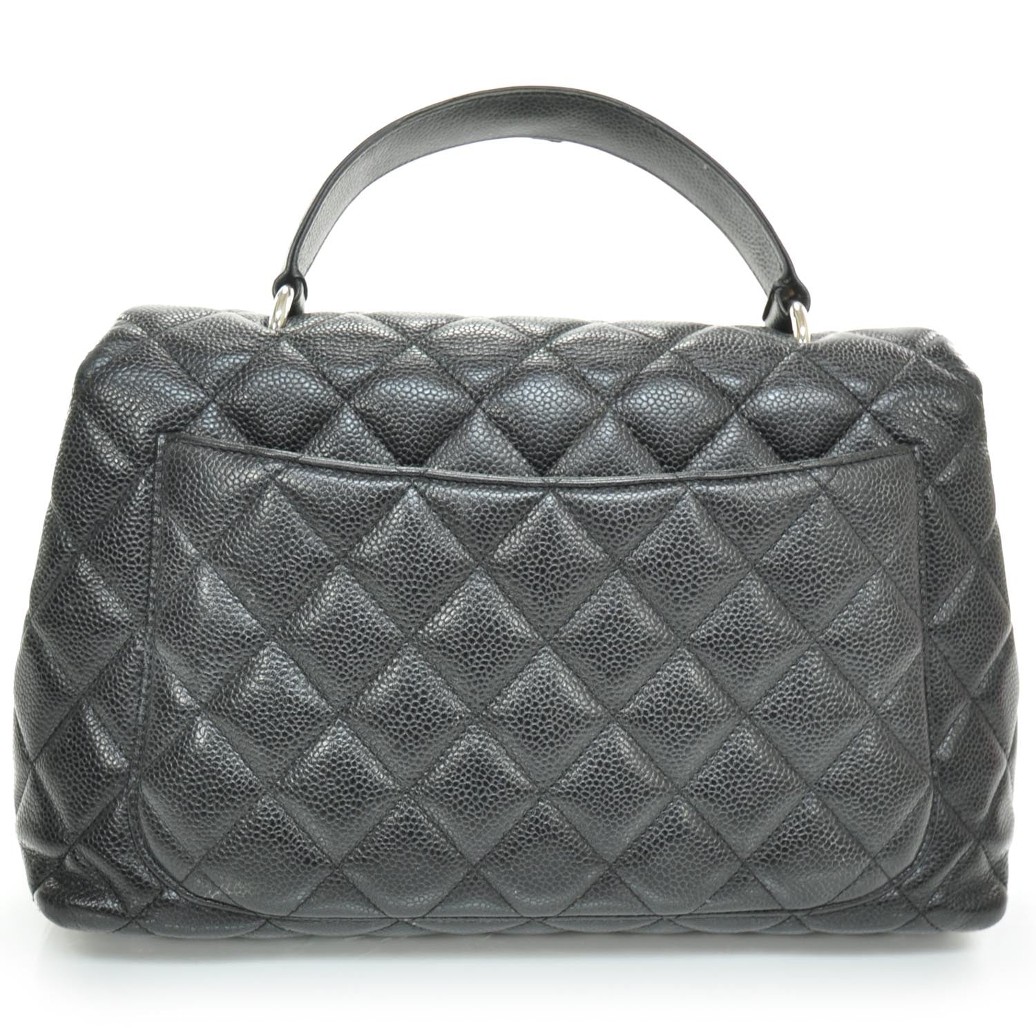 Chanel Caviar Kelly Jumbo Flap Bag Black SHW 4 of 10
